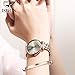 Female Watches for Women Swiss Quartz Movement Stainless Steel Rose Gold Luxury Ladies Wrist Watch Waterproof Blue face Dial Watch Set for Women
