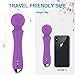 Personal Handheld Wand Massager Powerful Magic, Cordless, Rechargeable, Waterproof, Therapeutic for Foot Back Neck – Upgraded 8 Speeds 20 Patterns (Purple)thumb 2