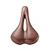 UNISTRENGH Vintage Bike Saddle Brown Leather Hollowed Retro Bicycle Suspension Cruiser Seat Classical Breathable Comfort Cycling Foam Padded Cushionthumb 2