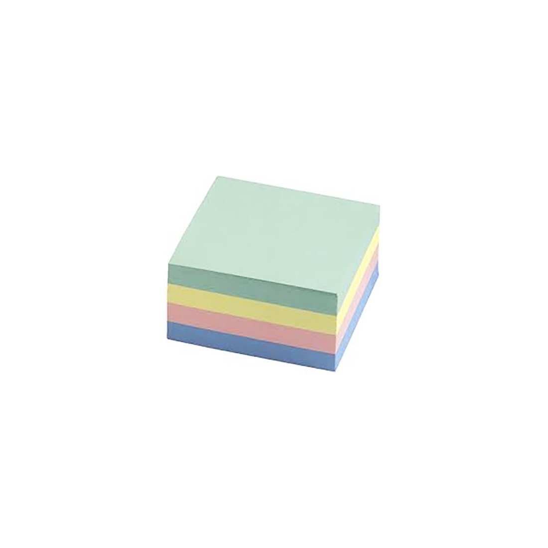 5 Star Re-Move Notes Cube Pad of 400 Sheets 76x76mm Pastel Rainbow