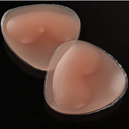 JKLcom Bra Inserts Silicone Bra Inserts Breast Bra Push-up Breast Pads Swimsuit Bikini Bra Inserts Breast Enhancer Pads (nude)