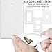 ENERLITES Blank Device Wall Plate, Blank Outlet Cover, Gloss Finish, Standard Size 3-Gang 4.5