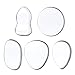 SWACC 5 Pcs Silicone Makeup Sponge Washable Cosmetic Beauty Makeup Blender Sponge for Liquid Foundation, Applicator, Concealer, BB CC Cream (Set of 5 Shapes, Clear)
