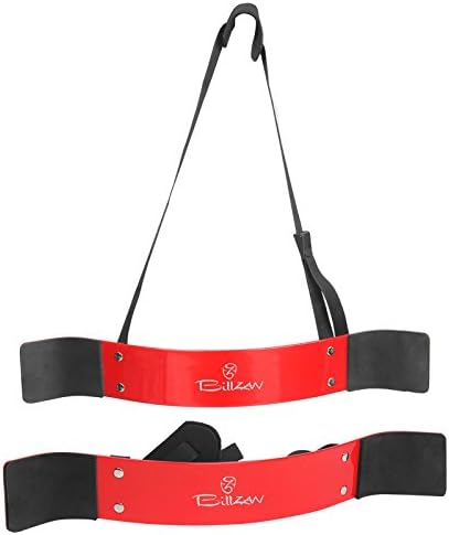 Heavy Duty Arm Isolator Blaster Body Building Bomber Bicep Curl Triceps Muscle Builder Bar RED