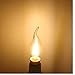 LUXON Flame tip LED filament candelabra light bulb Warm White 2700k Use in Chandeliers,Wall Sconces,and Pendant Lighting (12)
