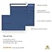 110 5x7 Blue Invitation Envelopes - for 5x7 Cards - A7 - (5 ¼ x 7 ¼ inches) - Perfect for Weddings, Graduation, Baby Shower - 120 GSM - Peel, Press & Self Seal - Square Flap