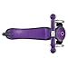 Globber 3 Wheel Adjustable Height Scooter (Dark Purple/Gray)