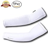 Malocaos Arm Sleeves for Men Women - UV Protection Cooling Sunblock Compression Gloves Cover Tattoo for Cycling Driving Golf Basketball Running