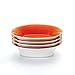 Rachael Ray Dinnerware Round & Square 4-Piece Stoneware Soup & Pasta Bowl Set, Orange
