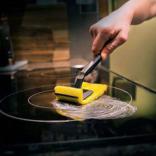 Cerama Bryte - Cooktop Cleaning Kit - Includes 10 oz. Bottle of Cerama Bryte Cooktop Cleaner, 2 Cleaning Pads, 1 POW-R Grip Pad Tool and 1 Scraper packed in Reusable Container - Thumbnail 3