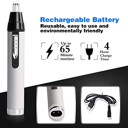 image for Berepo Nose Hair Trimmer - Electric Eyebrow and Facial Hair Clippers 4