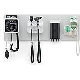Welch Allyn Green Series 777 Integrated Wall Diagnostic System Including Wall Aneroid Sphygmomanometer, SureTemp Plus 690 Electronic Thermometer, Wall Transformer, Coaxial Ophthalmoscope