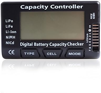 Wirelessan RC CellMeter-7 Digital Battery Capacity Checker Intelligent Cell Meter Battery Tester for LiPo/LiFe/ Li-ion/Nicd/NiMH