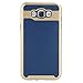 Aobiny Hard Bumper Hybrid Soft Rubber Skin Cell Phone Case Mobile Cover For Samsung Galaxy J7 2015 (Navy)