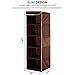 ZOBER Hanging Closet Organizer, 5-Shelf - Hanging Storage Organizer Shelves for Clothes, Towels, Toys - College Dorm Room, Nursery, & Home Closet