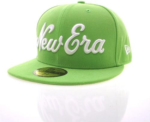 Amazon Co Jp Lime 7 5 8サイズ New Era ニューエラ Ne Script 59 Fifty キャップ 並行輸入品 Ne Script 758 服 ファッション小物