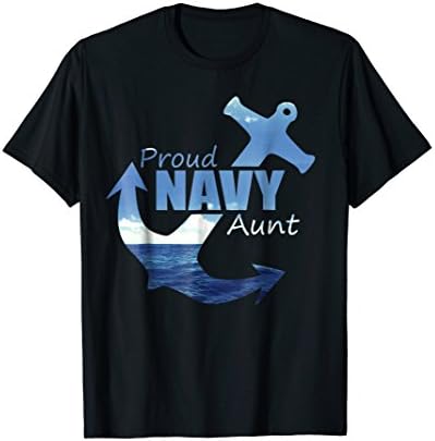 Proud Navy Aunt T Shirt for best US Army Aunty