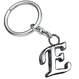 Stylish Letter E Simple Alphabet Key Ring Creative Packaging Design Box Z-325