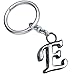 Stylish Letter E Simple Alphabet Key Ring Creative Packaging Design Box Z-325