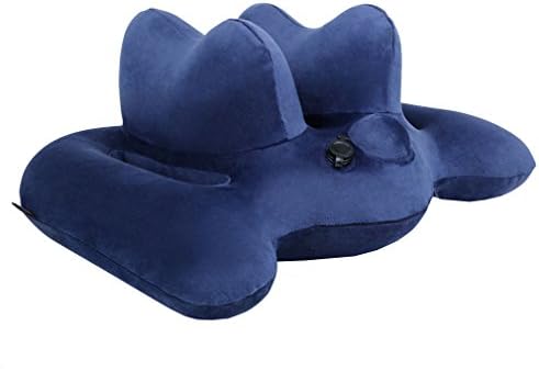Office Nap Pillow Travel Pillow Inflatable Pillow Waist Pillow Lumbar Support Back Cushion Pillow Office Chair and Car Airplanes Trains
