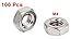 uxcell Metric M4 Hex Nut 304 Stainless Steel Fastener DIN 934 100pcs for Bolt