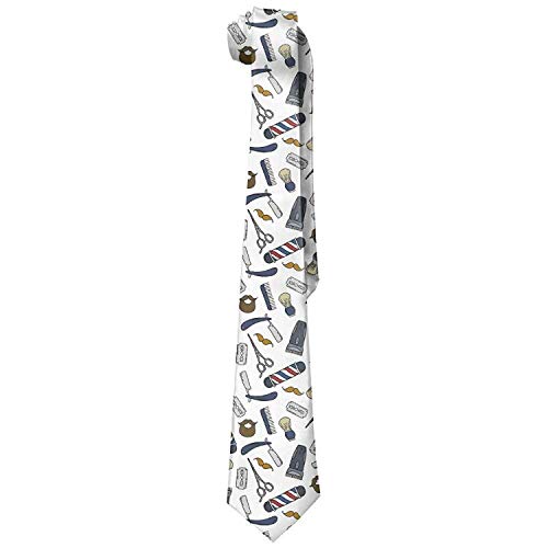 Men's Classic Casual Barber Tools Skinny Silk Tie Necktie Fashion Gift Weddings Gentleman Groom Business