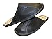 Men comfort slippers Genuine Cowhide Natural Leather Closed Toe and Eva Sole