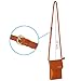INICAT Women RFID Blocking Small Crossbody Bags Cell Phone Purse Wallet with Credit Card Slots(Brown)