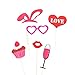 Wedding Photo Booth Props new design 2015, wedding decorations, birthday party photo props, attached to the stick NO DIY required only from USASales Seller (Style 1)