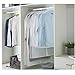 homeminda Garment Bags Clear,40in Moth Proof Garment Bag, White Hanging Lightweight Breathable Dust Cover with Full Zipper for Suit Jacket Clothes Closet Pack of 6