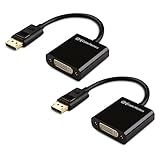 Cable Matters 2-Pack DisplayPort to DVI Adapter (DP to DVI Adapter)