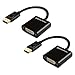 Cable Matters 2-Pack DisplayPort to DVI Adapter (DP to DVI Adapter) primary