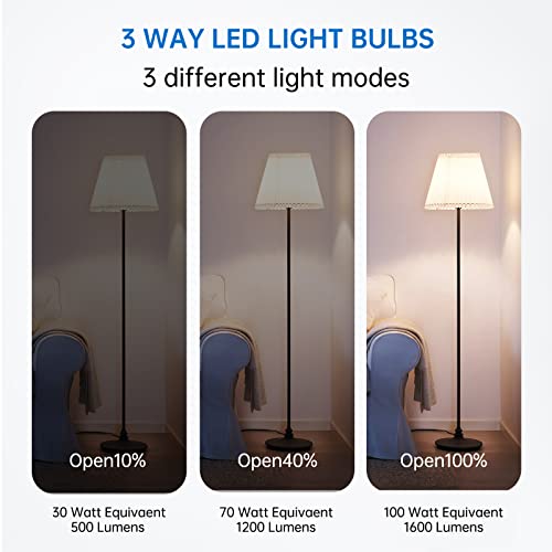 3Way Led Light Bulbs 30 70 100 Watt Equivalent, 4000K Natural White, M