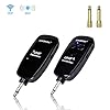 XIAOKOA Drahtlose E-Gitarre Transmitter Receiver System,UHF Wireless Transmitter und Receiver,50 Meter Drahtlose Übertragung,für E-Gitarre/Bass/E-Piano/Handy