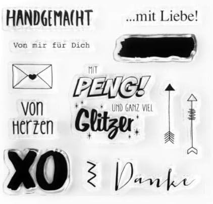German Transparent Clear Silicone Stamp/Seal for DIY Scrapbooking/Photo Album Decorative Clear Stamp Sheets A1787
