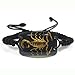 Genuine Golden Scorpion In Black Lucite Bracelet
