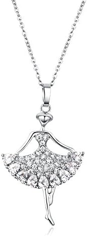 Beautiful Pendant Necklace Cubic Zirconia Fashion Jewelry for Women Teen Girls