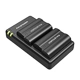 EN-EL15 EN EL15a RAVPower Battery Charger Set Compatible with Nikon d750, d7200, d7500, d850, d610, d500, MH-25a, d7200, z6, d810 Batteries (2-Pack, Micro USB Port, 2040mAh)