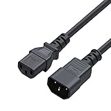 CableCreation [2-Pack] 6 Feet 18AWG C14 to C13 PDU