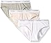Calvin Klein Kids Girls' Modern Cotton Bikini Underwear 3-Pack, Crystal Pink/Classic White/Heather Grey, X-Large