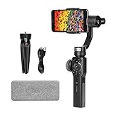 Zhiyun Smooth 4 3-Axis Handheld Gimbal Stabilizer, Integrated Control Panel Design for iPhone and Android Smartphones and GoPro, Object Tracking and Vertigo Shot(Hitchcock Zoom) and More