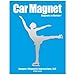 Figure Skater Spiral Car Magnet Chrome