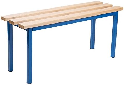The Workplace Depot Single Sided Bench Changing Room Seating in Blue for Indoors Use - 450x1000x325 mm