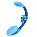WITHit French Bull USB Rechargeable Clip On Book Light – Light Blue Monkey – LED Reading Light for Books, eBooks, Reduced Glare, Lightweight - Integrated USB Plug, Rechargeable Battery Included