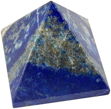 1 (ONE) Crystal Gem Pyramid -- Pyramid Shaped Crystal Stone - Reiki - Metaphysical - Crafting - Crystal Grids Rock Paradise Exclusive with COA AM17B10 (Lapis Lazuli)