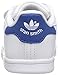 adidas Originals Kids Stan Smith Sneaker, White/White/EQT Blue, 9 US Unisex Toddler