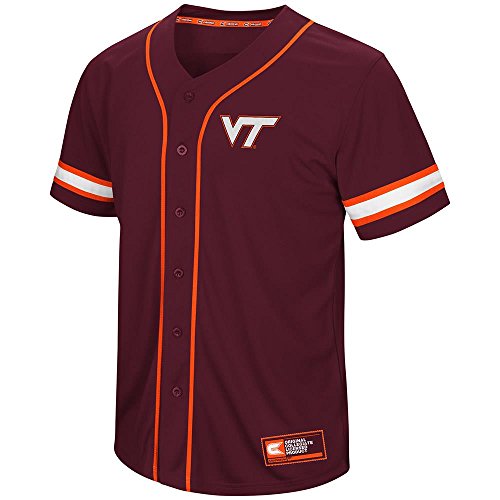 Mens Virginia Tech Hokies Baseball Jersey - L