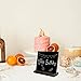 8 Pack Mini Chalkboard Signs, 5 X 6 Inch Vintage Wooden Tabletop Chalkboard Sign with Base Stand, Small Message Chalkboard Sign for Party, Restaurant, Wedding Signs, Bar Countertop and Home