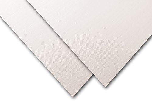 Classic Linen 84 lb White Pearl 8.5x11 Card Stock - 25 pk