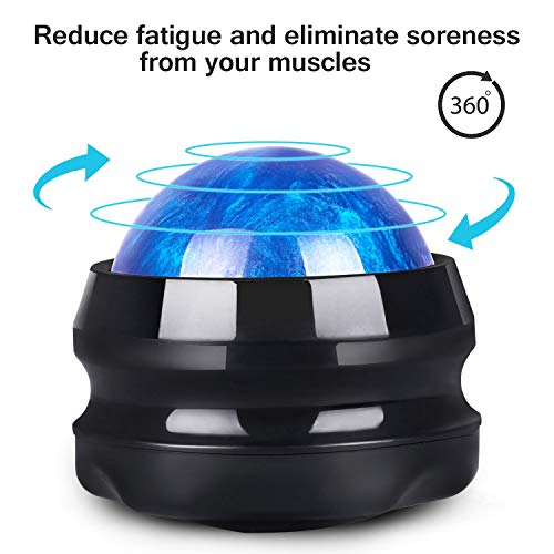 Manual Massage Roller Ball - Massager and Therapy Tool for Sore Muscles, Shoulders, Arms, Neck, Back, Feet, Body, Deep Tissue, Stiffness, Joint Pain, Stress Relief - Thumbnail 3